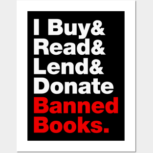 I Buy and Read and Lend and Donate Banned Books Posters and Art